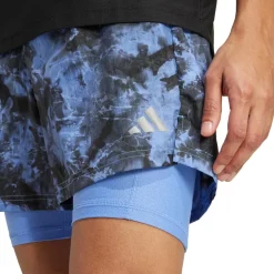 adidas - Own The Run Spray Dye 2in1 Short - Laufshorts