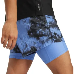 adidas - Own The Run Spray Dye 2in1 Short - Laufshorts