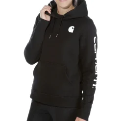 Carhartt - Women's Clarksburg Logo Sleeve Sweatshirt - Hoodie