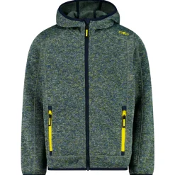 CMP - Boy's Jacket Fix Hood Jacquard Knitted - Fleecejacke