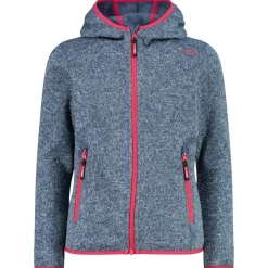 CMP - Girl's Jacket Fix Hood Jacquard Knitted 3H19825 - Fleecejacke