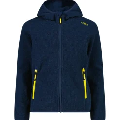 CMP - Girl's Jacket Fix Hood Jacquard Knitted 3H19825 - Fleecejacke