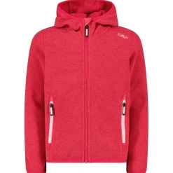 CMP - Girl's Jacket Fix Hood Jacquard Knitted 3H19825 - Fleecejacke