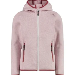 CMP - Girl's Jacket Fix Hood Jacquard Knitted 3H19825 - Fleecejacke