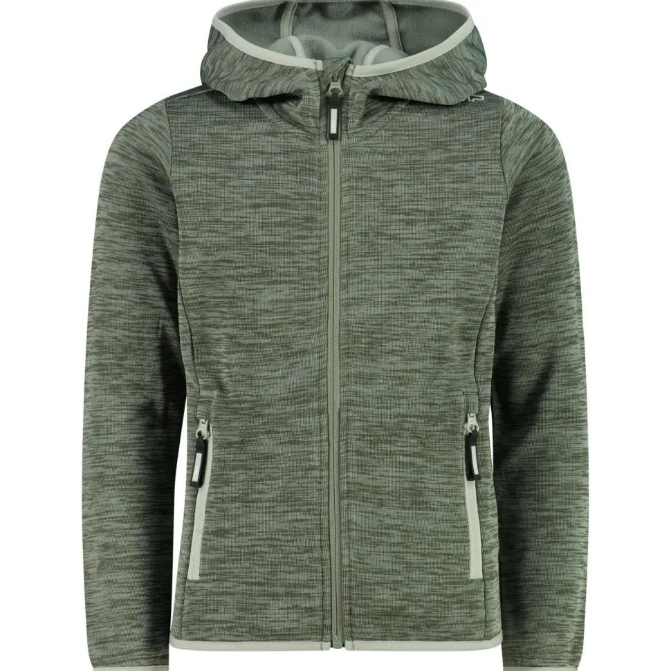 CMP - Girl's Jacquard Knitted Jacket Fix Hood - Fleecejacke