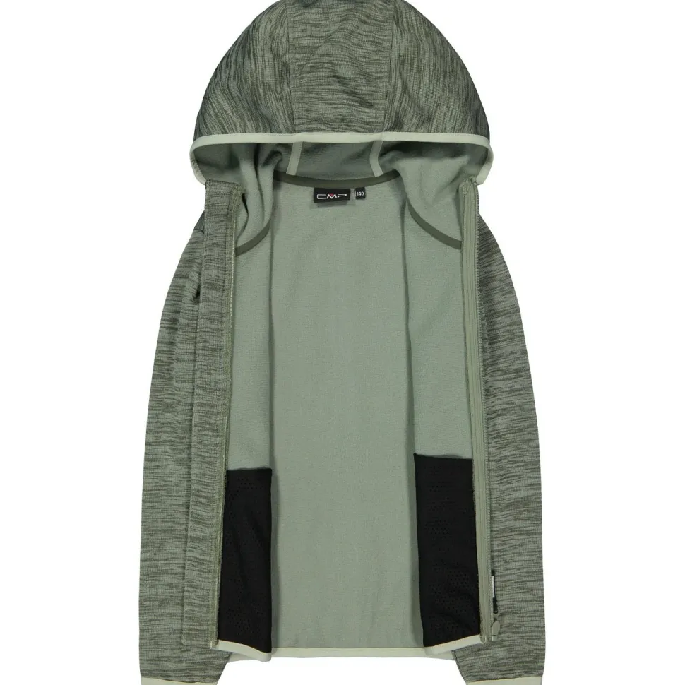 CMP - Girl's Jacquard Knitted Jacket Fix Hood - Fleecejacke