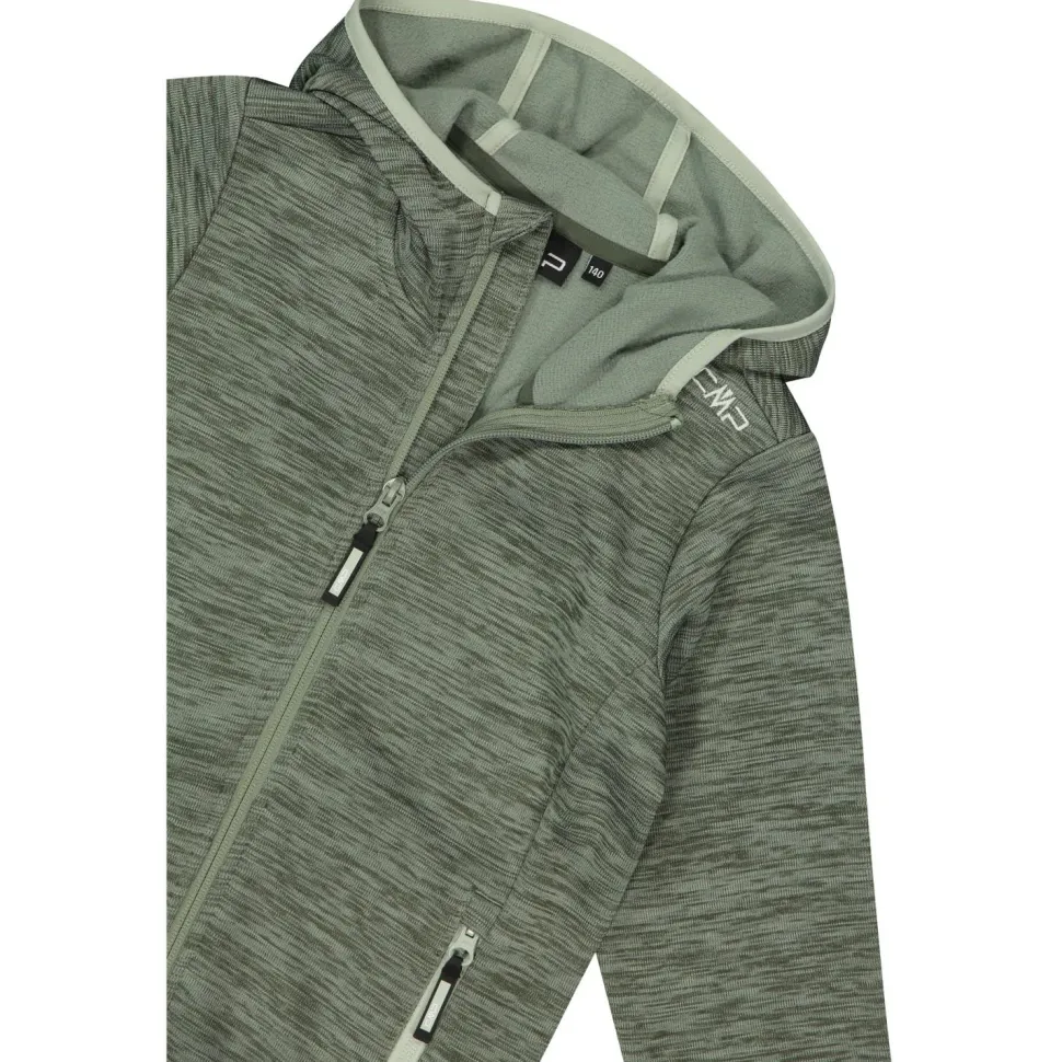 CMP - Girl's Jacquard Knitted Jacket Fix Hood - Fleecejacke