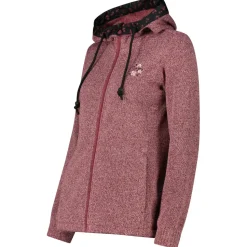 CMP - Women's Jacket Fix Hood Jacquard Knitted 35H1656 - Fleecejacke