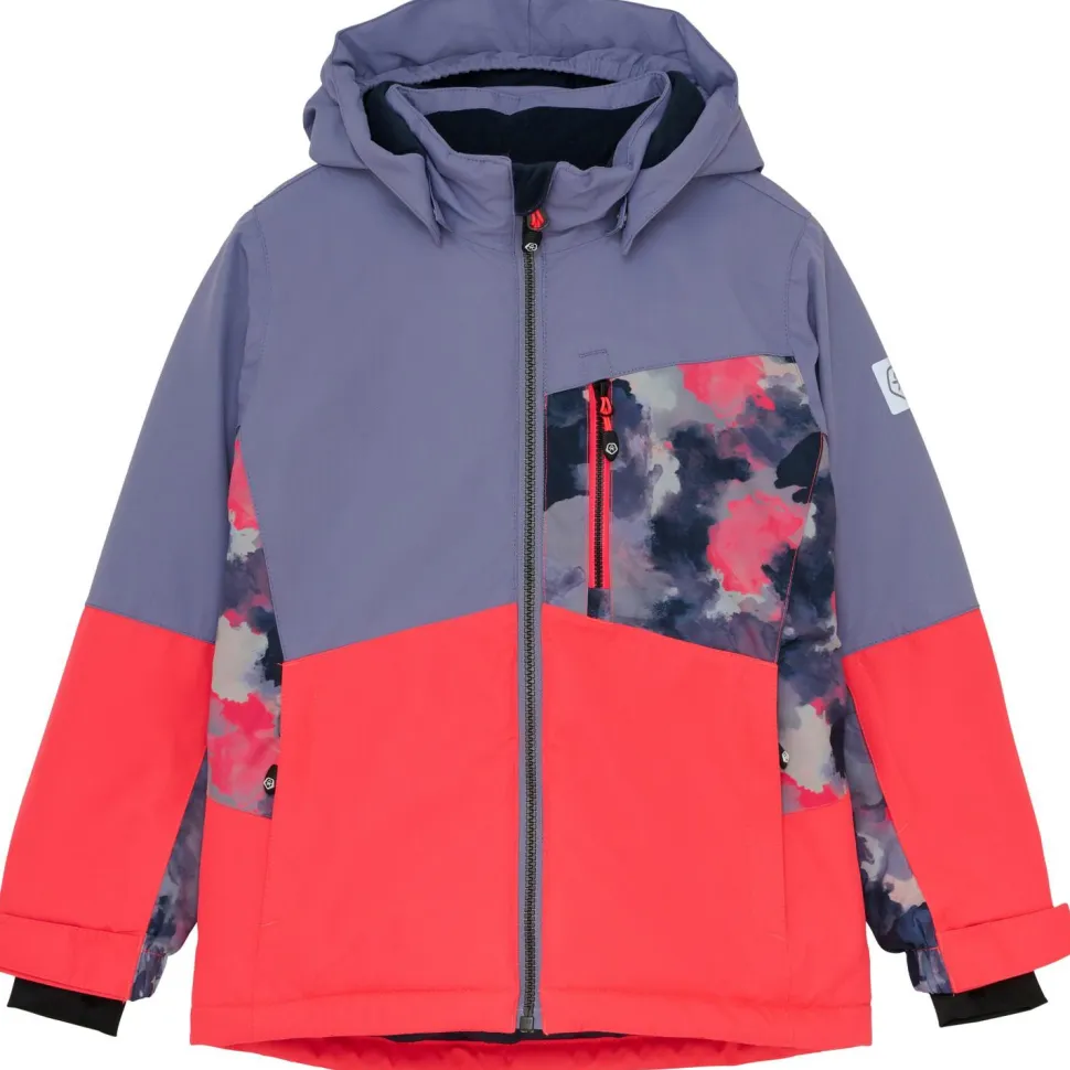 Color Kids - Girl's Ski Jacket Colorblock with Chest Pocket - Skijacke