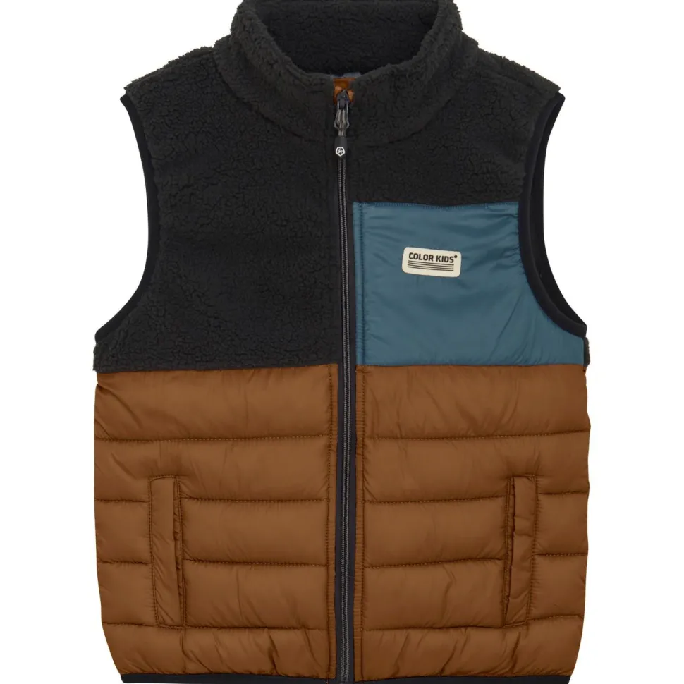 Color Kids - Kid's Fleece Waistcoat With Quilt - Fleeceweste