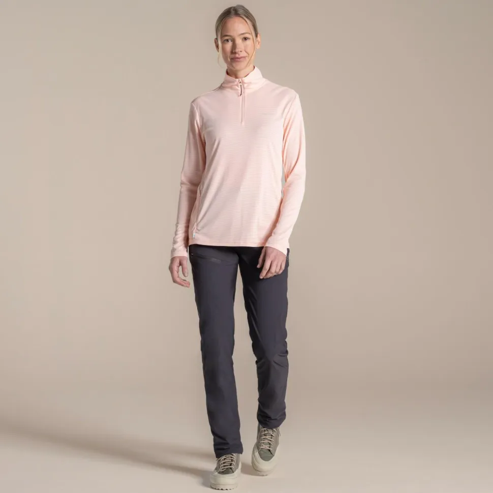 Craghoppers - Women's Nosilife Solarshield+ Half Zip Top - Longsleeve