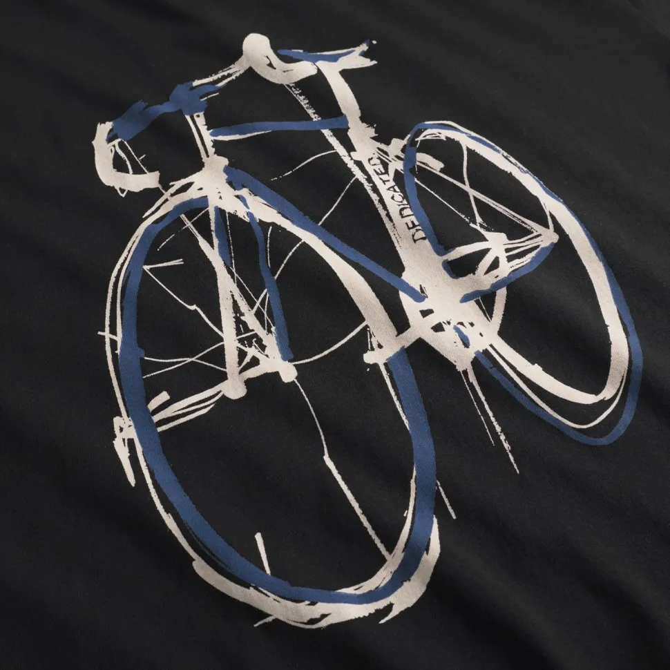 DEDICATED - T-Shirt Stockholm Blue Strokes Bike - T-Shirt