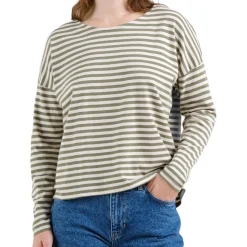 DEDICATED - Women's Top Humledal Stripes - Longsleeve