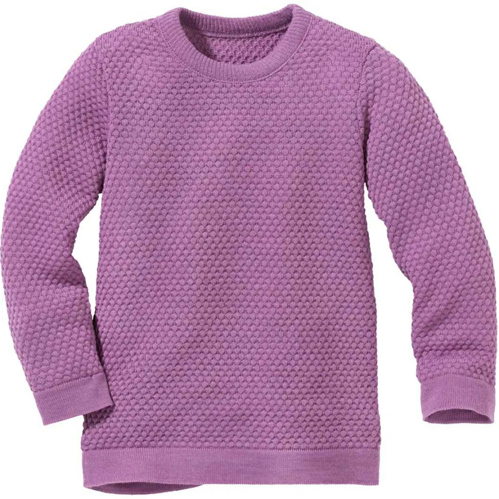 disana - Kid's Wabenstrick-Pullover - Wollpullover
