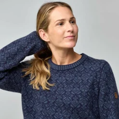 Fjällräven - Women's Snow Round Neck Sweater - Wollpullover