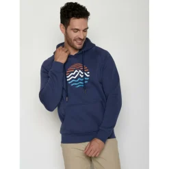 GreenBomb - Mountain Stripes Trek Hoodie - Hoodie