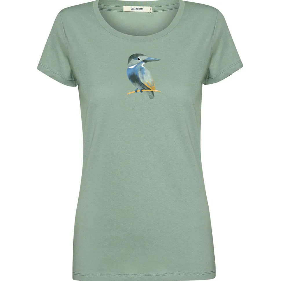 GreenBomb - Women's Bird Look Loves T-Shirt - T-Shirt