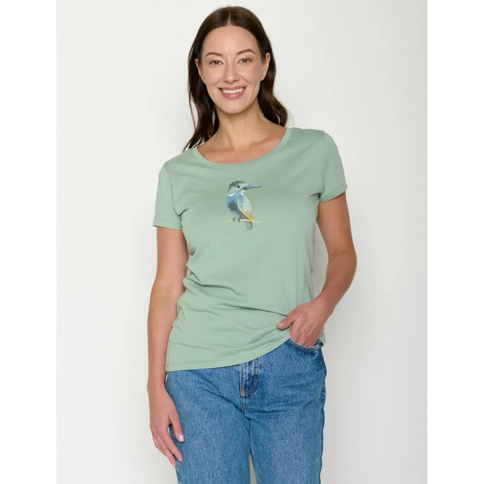 GreenBomb - Women's Bird Look Loves T-Shirt - T-Shirt