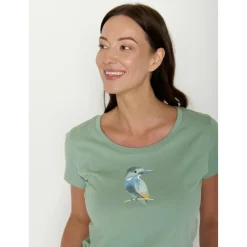 GreenBomb - Women's Bird Look Loves T-Shirt - T-Shirt
