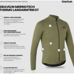 GripGrab - EXPLR Merinotech Thermal Long Sleeve Jersey - Fahrradjacke