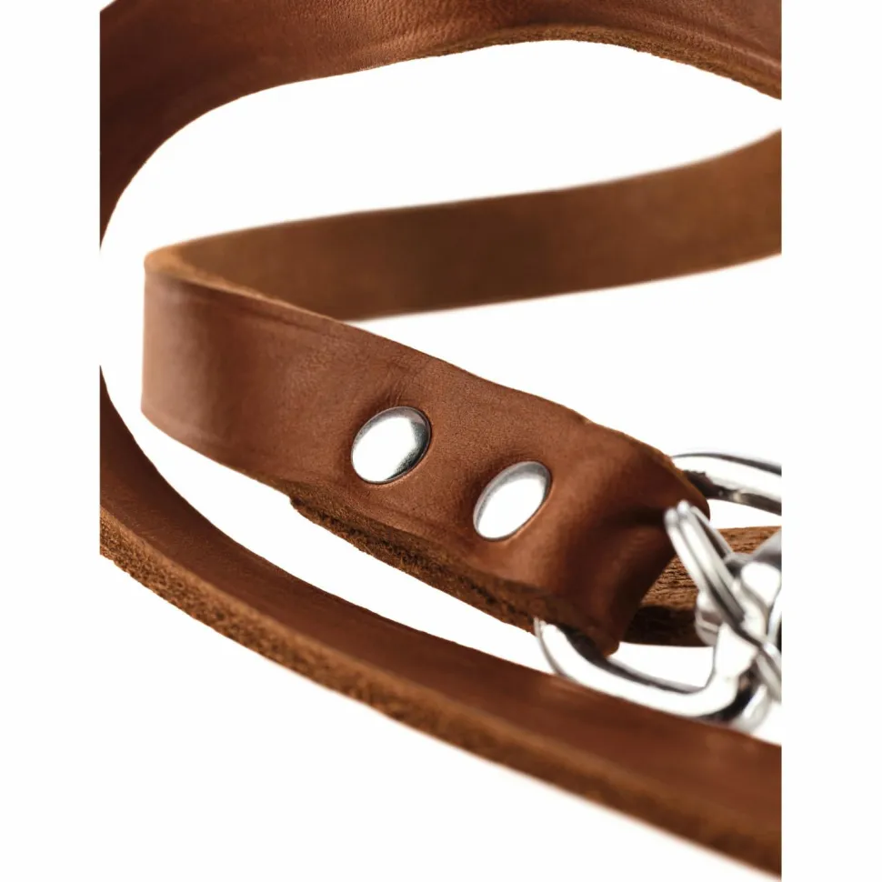 Hunter - Verstellbare Führleine Leder - Hundeleine