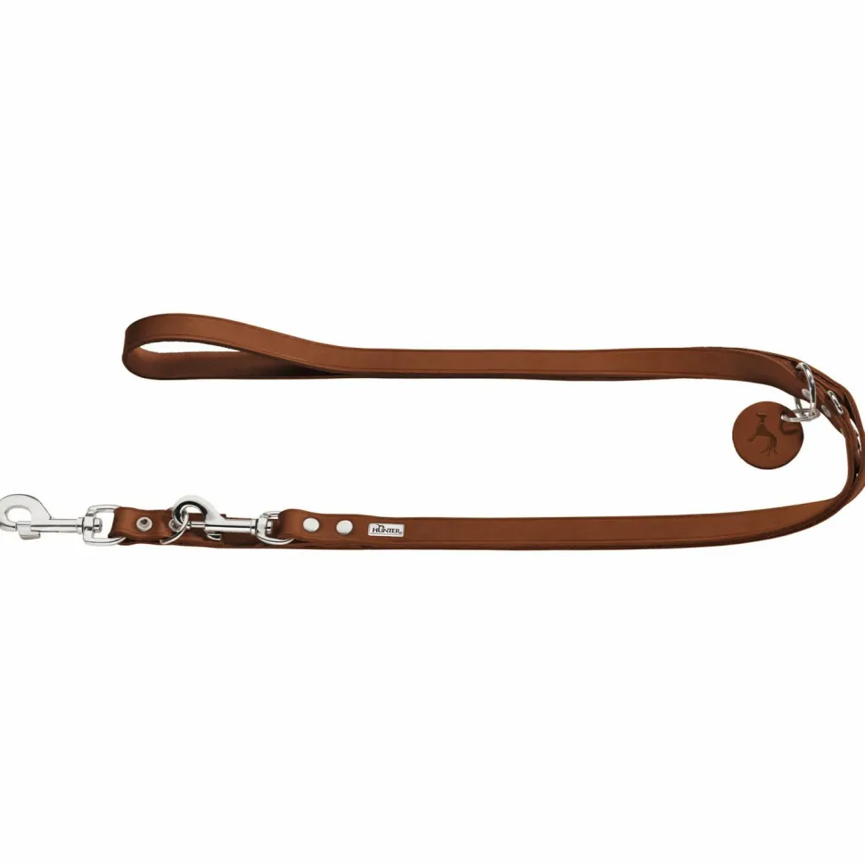 Hunter - Verstellbare Führleine Leder - Hundeleine