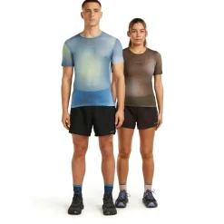 Icebreaker - Merino 75 Cool-Lite Feather S/S Crewe AOP - Funktionsshirt