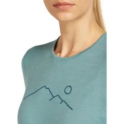 Icebreaker - Women's Merino 200 Oasis L/S Crewe Rainer Ridge - Merinounterwäsche