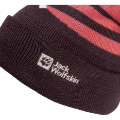 Jack Wolfskin - Kid's Stripy Pompom Beanie - Mütze