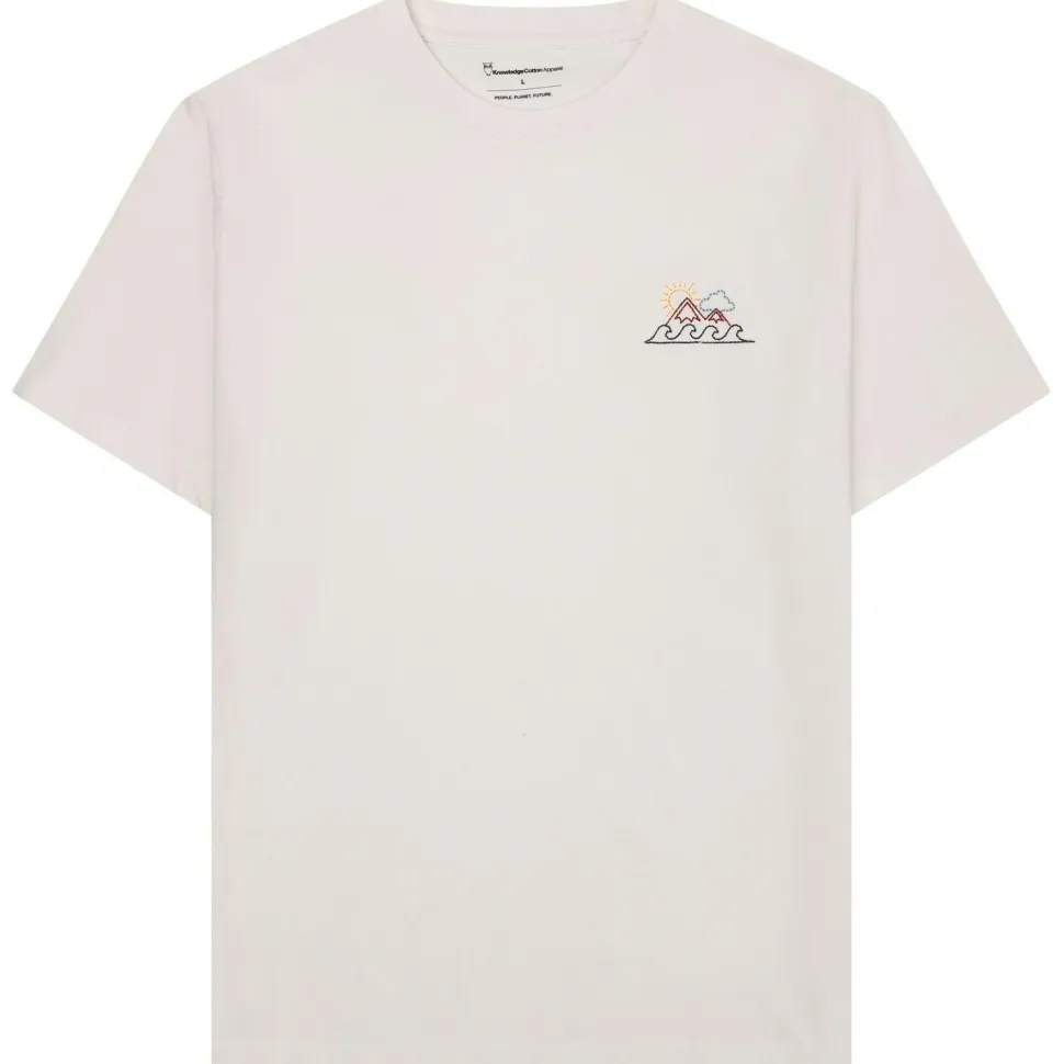 KnowledgeCotton Apparel - Regenerative Organic Cotton Chest Print T-Shirt - T-Shirt