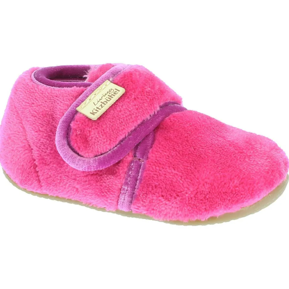 Living Kitzbühel - Baby's Klettschuh Samt Unifarben - Hüttenschuhe