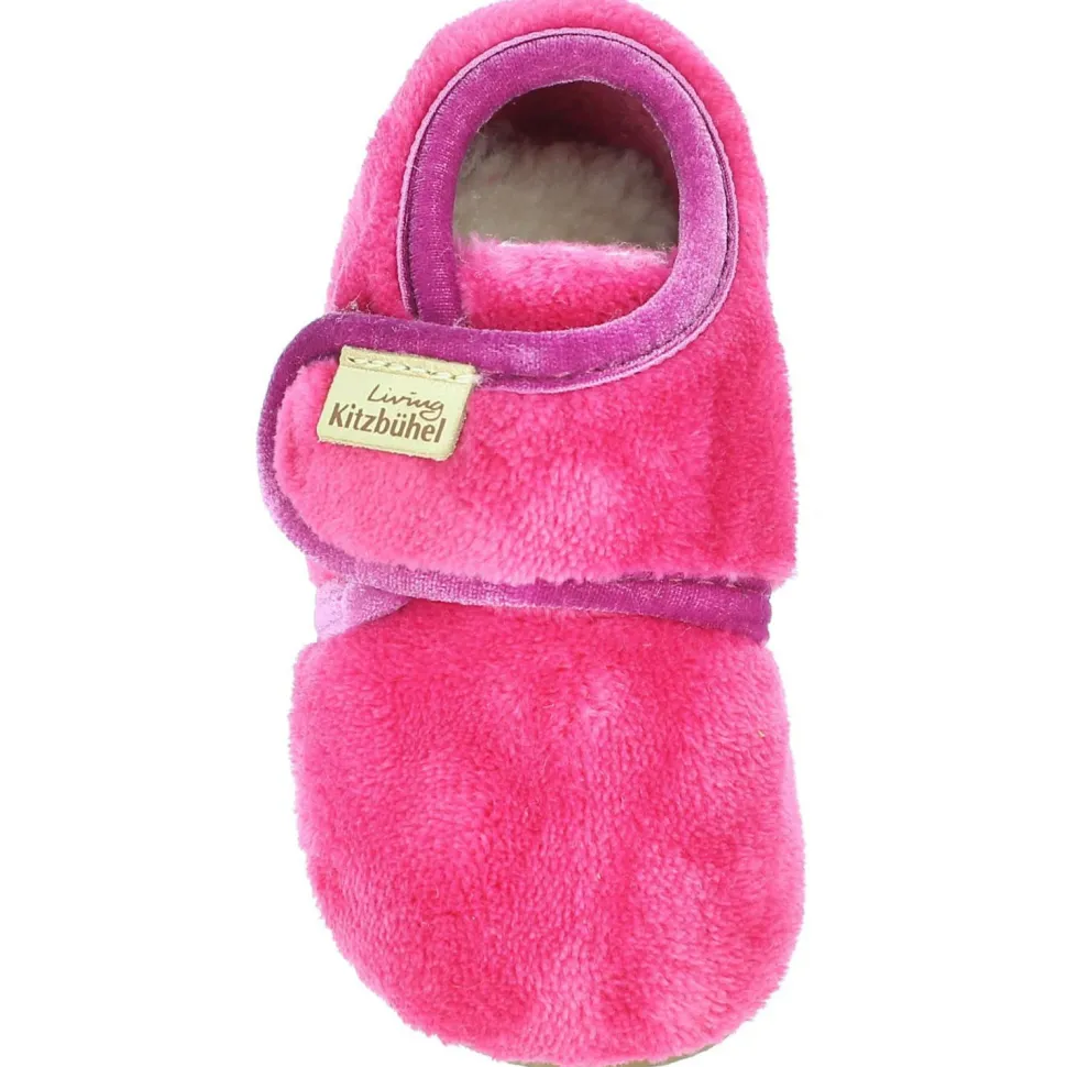 Living Kitzbühel - Baby's Klettschuh Samt Unifarben - Hüttenschuhe