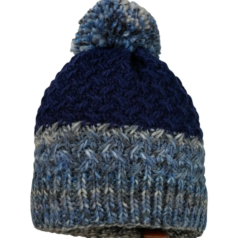 maximo - Boy-Mütze mit Pompon und Vollfutter - Mütze