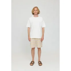 Mazine - Striped Linen-Mix Shorts - Shorts