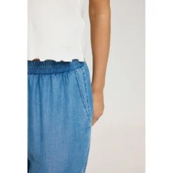 Mazine - Women's Denim Parachute Pants - Freizeithose