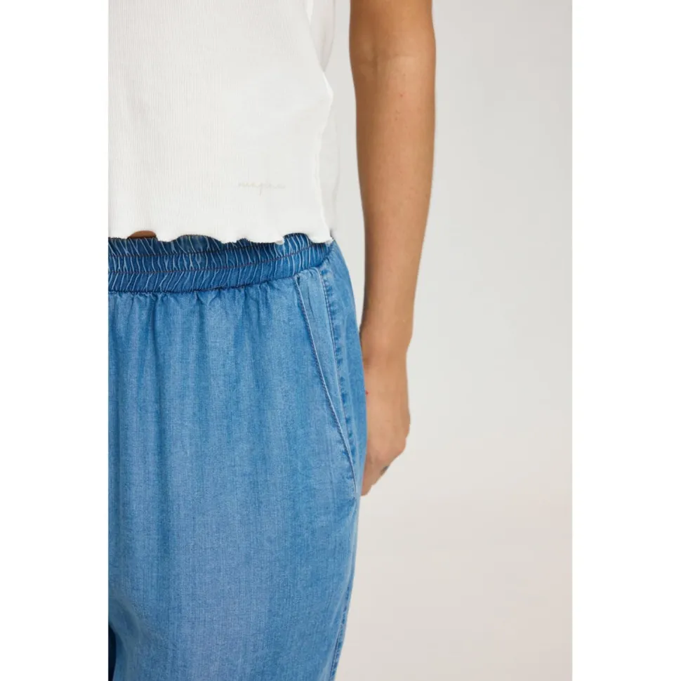 Mazine - Women's Denim Parachute Pants - Freizeithose