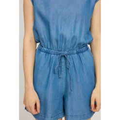 Mazine - Women's Denim Short Jumpsuit - Jumpsuit