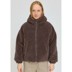 Mazine - Women's Faux-Fur Hooded Jacket - Freizeitjacke