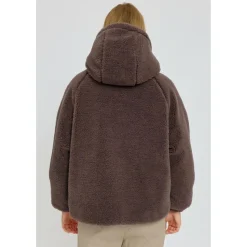 Mazine - Women's Faux-Fur Hooded Jacket - Freizeitjacke