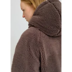 Mazine - Women's Faux-Fur Hooded Jacket - Freizeitjacke
