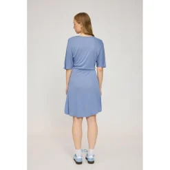 Mazine - Women's Faux-Wrap Jersey Dress - Kleid