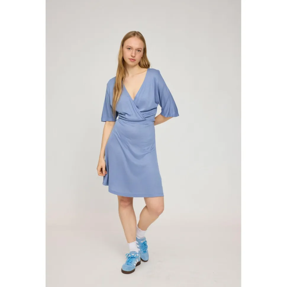 Mazine - Women's Faux-Wrap Jersey Dress - Kleid