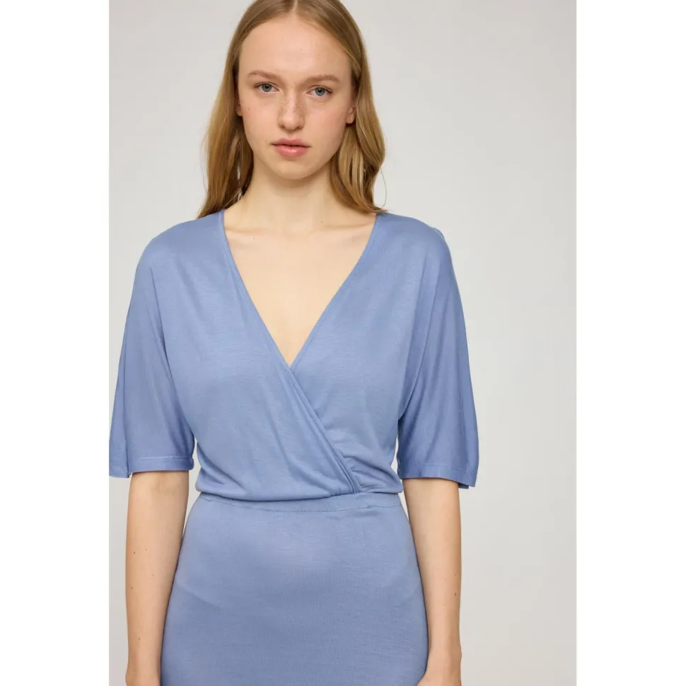 Mazine - Women's Faux-Wrap Jersey Dress - Kleid
