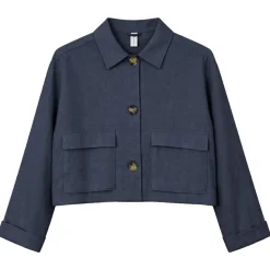 Mazine - Women's Short Linen Jacket - Freizeitjacke