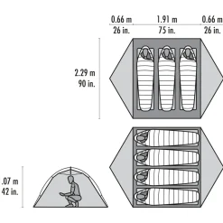 MSR - Hubba Hubba HD 3 Person - 3-Personen Zelt