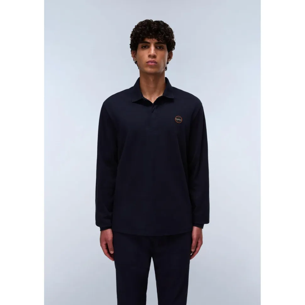 Napapijri - E-Badge L/S - Polo-Shirt