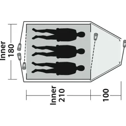 Outwell - Cloud 3 - 3-Personen Zelt