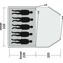 Outwell - Earth 5 Plus - Gruppenzelt
