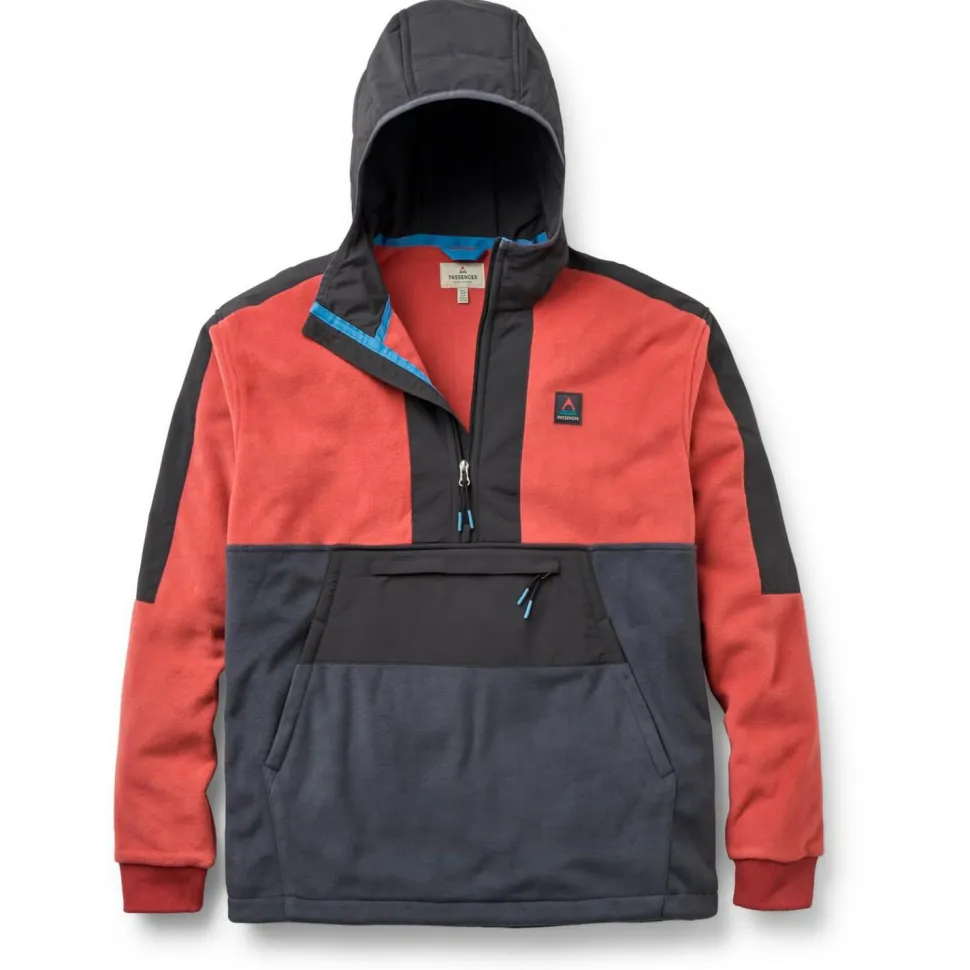 Passenger - Woodland 2.0 Hooded 1/2 Zip Recycled Polar Fleece - Fleecejacke