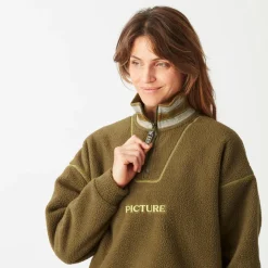Picture - Women's Cylla Crop 1/4 Fleece - Fleecepullover